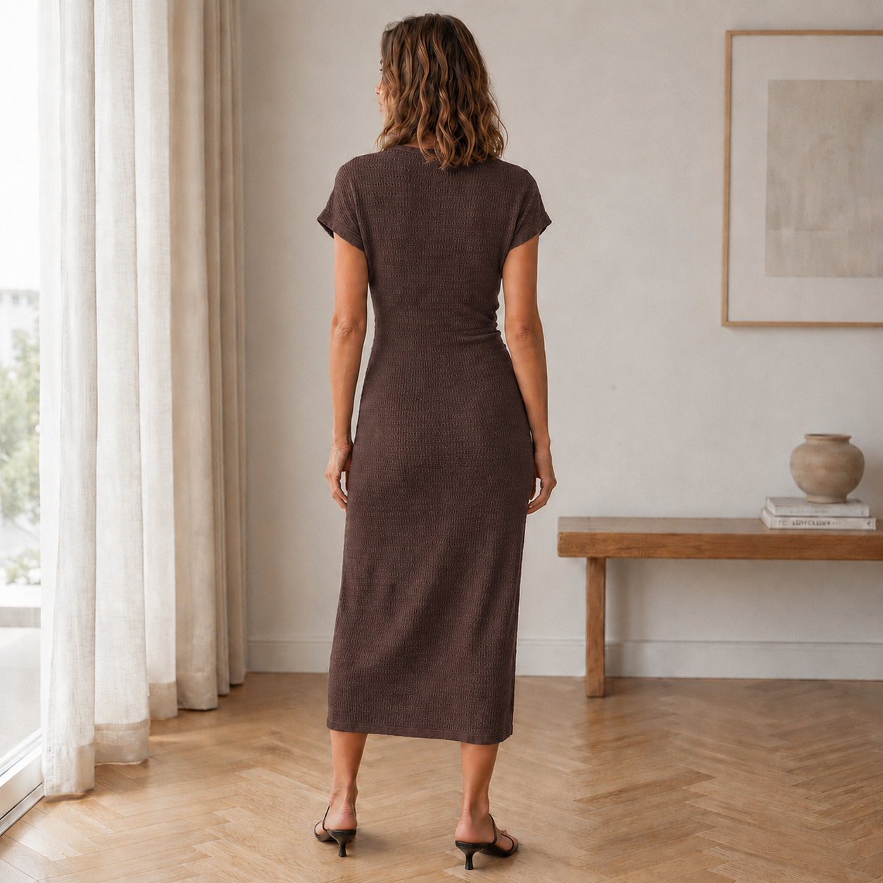 Vestido Midi Idun – Anudado con Abertura Lateral