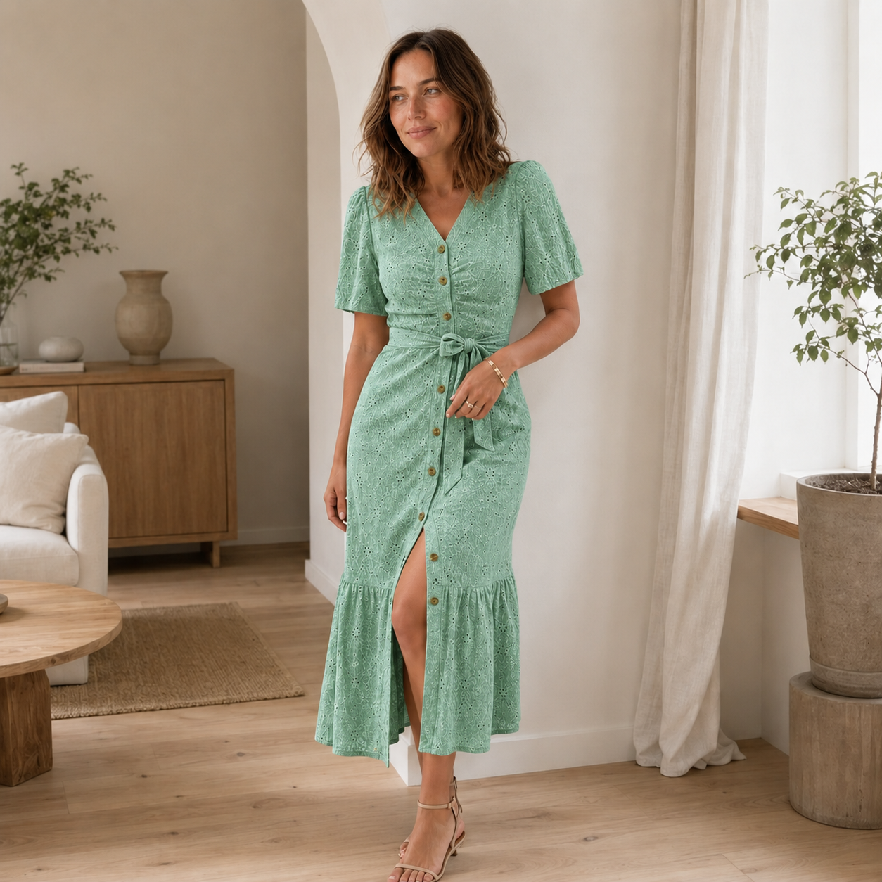 Vestido Midi Nika – Vestido de Verano Floral