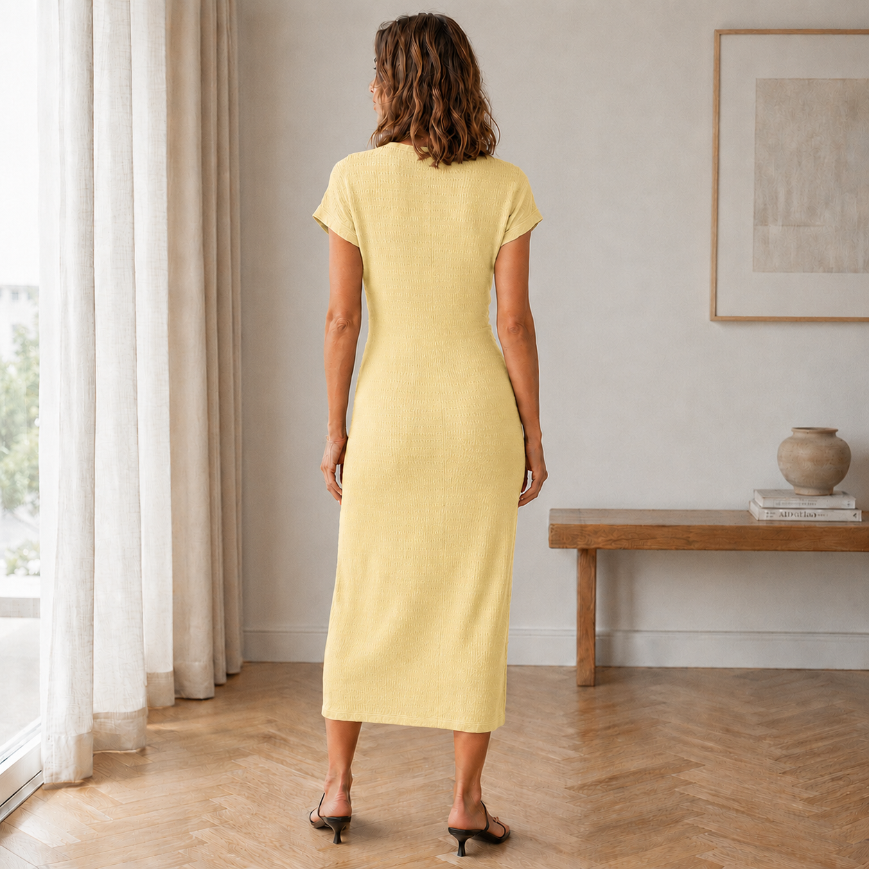 Vestido Midi Idun – Anudado con Abertura Lateral