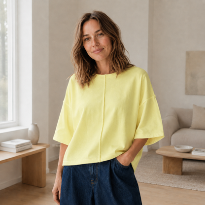 Camiseta Boxy Maren – Oversized Informal y Suave