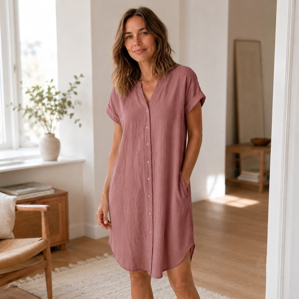 Vestido Túnica Liv – Informal con Escote en V