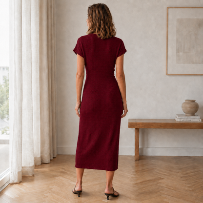Vestido Midi Idun – Anudado con Abertura Lateral